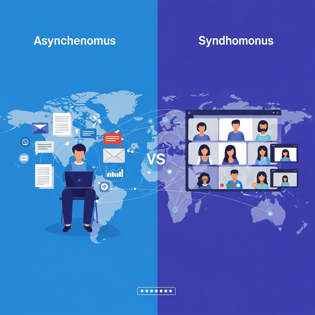 Cover Image for Async vs Sync Communication: Decision Framework for Remote Teams [2025]