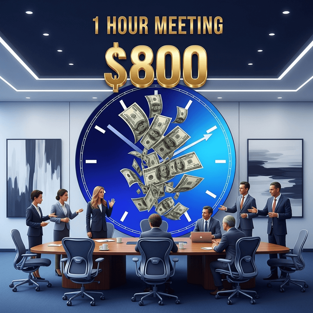 Cover Image for How Much Does a 1 Hour Meeting Cost? [2026 Calculator + Formula]